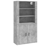 (concrete grey) vidaXL Highboard Engineered Wood Sideboard Home Storage Cabinet Multi Colours