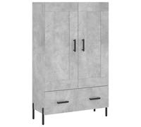 (concrete grey) vidaXL Highboard Sideboard Cupboard Side Cabinet Brown Oak Engineered Wood