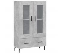 (concrete grey) vidaXL Highboard Sideboard Cupboard Side Cabinet Brown Oak Engineered Wood