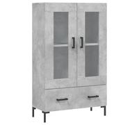 (concrete grey) vidaXL Highboard Sideboard Storage Cabinet Side Cabinet Black Engineered Wood