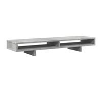 vidaXL Monitor Stand, Display Stand for Laptops Monitors, Computer Stand for Home Office, Monitor Stand Riser, Concrete Grey Engineered Wood