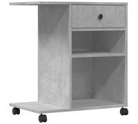 (concrete grey) vidaXL Printer Stand with Wheels Printer Table File Desk Organiser Grey Sonoma