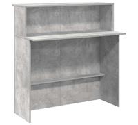 vidaXL Reception Desk Concrete Grey 100x50x103.5 cm Engineered Wood
