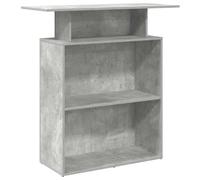 (concrete grey) vidaXL Reception Desk Salon Reception Counter Desk Front Desk Engineered Wood