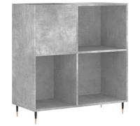 (concrete grey) vidaXL Record Cabinet Record Storage Cabinet Sideboard White Engineered Wood