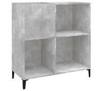 vidaXL Record Cabinet Concrete Grey 84.5X38X89 Cm Engineered Wood, Grey