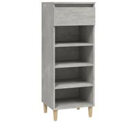 (Concrete grey) vidaXL Shoe Cabinet Engineered Wood Home Shoe Storage Organiser Multi Colours