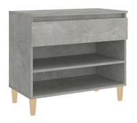 vidaXL Shoe Cabinet Concrete Grey 70x36x60 cm Engineered Wood