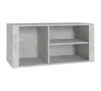 vidaXL Shoe Cabinet Concrete Grey 100x35x45 cm Engineered Wood UK NEW