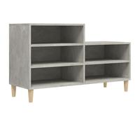 vidaXL Shoe Cabinet Concrete Grey 102x36x60 cm Engineered Wood UK NEW
