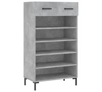 vidaXL Shoe Cabinet Concrete Grey 60x35x105 cm Engineered Wood UK NEW