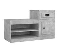 vidaXL Shoe Cabinet Concrete Grey 100x42x60 cm Engineered Wood UK NEW
