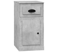 (concrete grey) vidaXL Side Cabinet Sideboard Bedroom Side Table with Drawer Engineered Wood