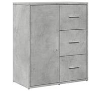 (concrete grey) vidaXL Sideboard Cupboard Highboard Side Cabinet Brown Oak Engineered Wood