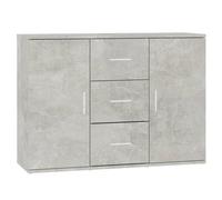 (concrete grey) vidaXL Sideboard Storage Cabinet Cupboard Highboard Cabinet Engineered Wood