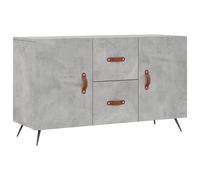 vidaXL Sideboard with Metal Legs- Engineered Wood Construction, Ample Storage Space, Contemporary Design, Concrete Grey 100x36x60 cm