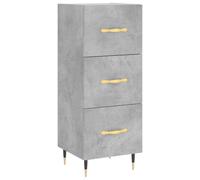 vidaXL Sideboard Concrete Grey 34.5x34x90 cm Engineered Wood, Grey