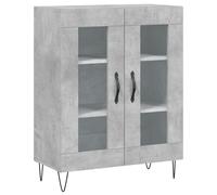 vidaXL Sideboard Concrete Grey 69.5x34x90 cm Engineered Wood