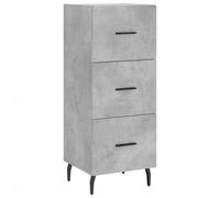 vidaXL Sideboard Concrete Grey 34.5x34x90 cm Engineered Wood, Grey