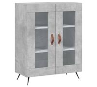 (concrete grey) vidaXL Sideboard Storage Cabinet Cupboard Side Cabinet White Engineered Wood
