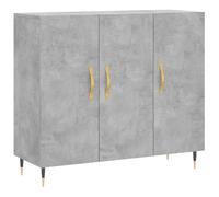 (concrete grey) vidaXL Sideboard Storage Cabinet Side Cabinet Cupboard White Engineered Wood