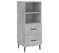 (concrete grey) vidaXL Sideboard Storage Cabinet Side Cabinet Cupboard White Engineered Wood