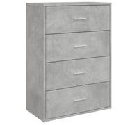 (concrete grey) vidaXL Sideboard Storage Cupboard Cabinet Highboard Sonoma Oak Engineered Wood