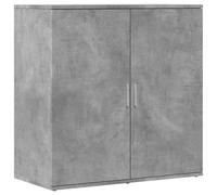 (concrete grey) vidaXL Sideboard Storage Cupboard Side Cabinet Highboard Black Engineered Wood