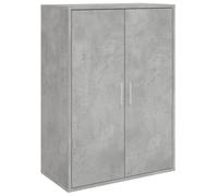 (concrete grey) vidaXL Sideboard Storage Cupboard Side Cabinet Highboard Black Engineered Wood
