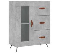 vidaXL Sideboard Concrete Grey 69.5x34x90 cm Engineered Wood