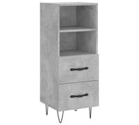 vidaXL Sideboard Concrete Grey 34.5x34x90 cm Engineered Wood, Grey