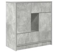 vidaXL Sideboard with Drawers and Doors Concrete Grey 70.5x34x74.5 cm, Grey