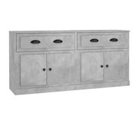 (concrete grey) vidaXL Sideboards Storage Cabinet Cupboard Highboard 2 pcs Engineered Wood
