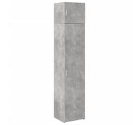 (concrete grey) vidaXL Slim Storage Cabinet Hall Side Cabinet Sideboard Black Engineered Wood