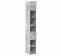 (concrete grey) vidaXL Slim Storage Cabinet Highboard Sideboard Concrete Grey Engineered Wood