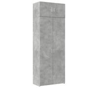 vidaXL Storage Cabinet Concrete Grey 80x42.5x225 cm Engineered Wood, Grey