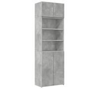 (concrete grey) vidaXL Storage Cabinet Side Cabinet Sideboard Home Cupboard Engineered Wood