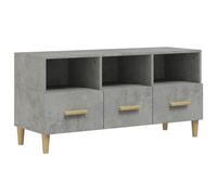 Vidaxl Tv Cabinet Concrete Grey 102X36X50 Cm Engineered Wood