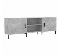 vidaXL 2 Door 2 Shelf Concrete Grey TV Cabinet - Size: 50 x 150 x 30cm - Wilko