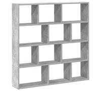 (concrete grey) vidaXL Wall Cube Shelf Floating Storage Shelf 12 Compartments Engineered Wood