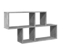 vidaXL Wall Shelf Concrete Grey 100x20x53 cm Engineered Wood