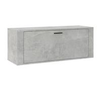 (Concrete grey) vidaXL Wall Shoe Cabinet Engineered Wood Shoe Storage Organiser Multi Colours