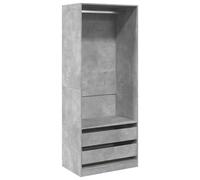 (concrete grey) vidaXL Wardrobe Clothing Storage Hanger Clothes Cabinet Closet Engineered Wood