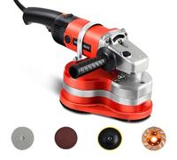 Concrete Grinder, 3-Head Planer with Dust Extraction Shroud, 2800W 2800RPM Floor Grinding and Polishing Machine with Auxiliary Handles