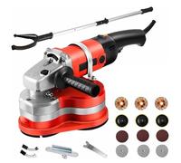 Concrete Grinder and Polisher, 3-Head Electric Polisher with 3 Diamond Discs, 3800W for Polishing Stone and Concrete Surfaces, 90° Seamless Sanding for Floor and Wall