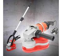 Concrete Grinder and Sander with Diamond Wheels, 2800W Power for Floor and Wall Polishing, Includes Dust Vacuum and Extension Pole for Efficient Rock/Stone/Granite Work