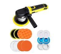 Concrete Grinder, Dual Action Car Polisher DA Polishing Machine Electric Random Orbit Adjustable Speed Waxer Buffer(YE Polisher KIT)