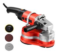 Concrete Grinder, Electric Diamond Polisher Machine with 3PCs Diamond Concrete Grinding Wheels Angle Grinder for Polishing and Cleaning Stone Concrete