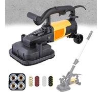 Concrete Grinder, Electric Floor Polisher, 3800W Surface Grinding Machine with Extension Rod, 6 Speed Adjustment for Stone and Concrete Surfacing