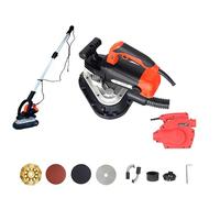 Concrete Grinder Floor Sander, 2450W 6-Speed Variable Rotary Polisher, Electric Diamond Grinding Machine with Vacuum Port, Removable Dust Cover, for Concrete Marble Granite